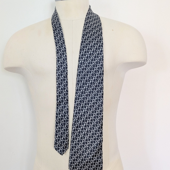 Vintage Dior Logo Tie - Picture 8 of 8